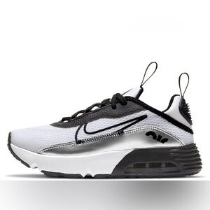 Boys’ Nike Air Max 2090 SE Sneakers - White/Silver/Black - Preschool Size 1